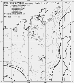 一都三県漁海況速報、関東・東海海況速報(2014/01/10)