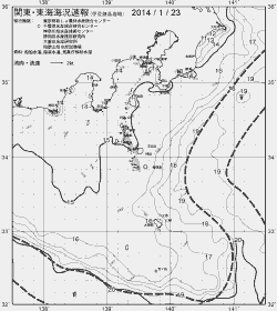 一都三県漁海況速報、関東・東海海況速報(2014/01/23)