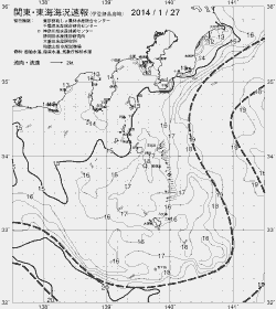 一都三県漁海況速報、関東・東海海況速報(2014/01/27)
