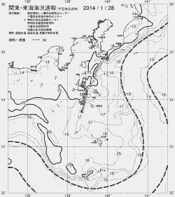 一都三県漁海況速報、関東・東海海況速報(2014/01/28)