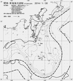一都三県漁海況速報、関東・東海海況速報(2014/01/30)