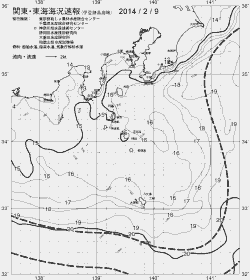 一都三県漁海況速報、関東・東海海況速報(2014/02/09)