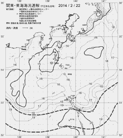 一都三県漁海況速報、関東・東海海況速報(2014/02/22)