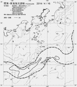 一都三県漁海況速報、関東・東海海況速報(2014/04/16)