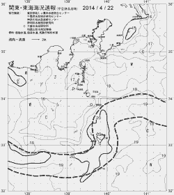 一都三県漁海況速報、関東・東海海況速報(2014/04/22)
