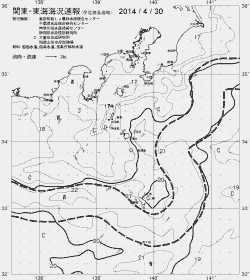 一都三県漁海況速報、関東・東海海況速報(2014/04/30)