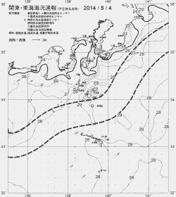 一都三県漁海況速報、関東・東海海況速報(2014/08/04)