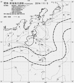 一都三県漁海況速報、関東・東海海況速報(2014/11/05)