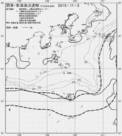 一都三県漁海況速報、関東・東海海況速報(2015/11/05)