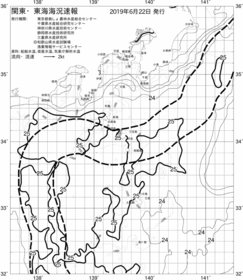 一都三県漁海況速報、関東・東海海況速報(2019/06/22)