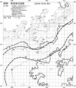一都三県漁海況速報、関東・東海海況速報(2020/07/04)