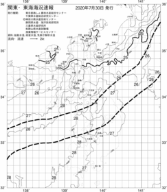 一都三県漁海況速報、関東・東海海況速報(2020/07/30)