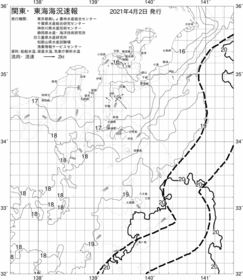 一都三県漁海況速報、関東・東海海況速報(2021/04/02)