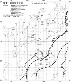 一都三県漁海況速報、関東・東海海況速報(2021/04/04)