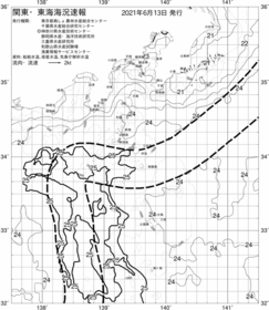 一都三県漁海況速報、関東・東海海況速報(2021/06/13)