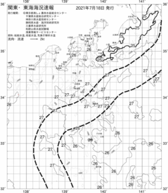 一都三県漁海況速報、関東・東海海況速報(2021/07/18)