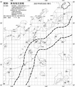 一都三県漁海況速報、関東・東海海況速報(2021/08/26)