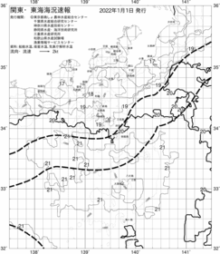 一都三県漁海況速報、関東・東海海況速報(2022/01/01)