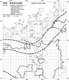 一都三県漁海況速報、関東・東海海況速報(2022/01/02)