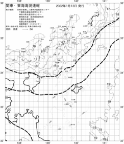 一都三県漁海況速報、関東・東海海況速報(2022/01/13)