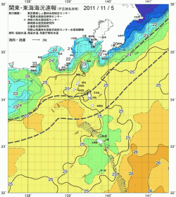 関東・東海海況速報/伊豆諸島海域(2011/11/05)