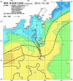 関東・東海海況速報/伊豆諸島海域(2012/10/26)