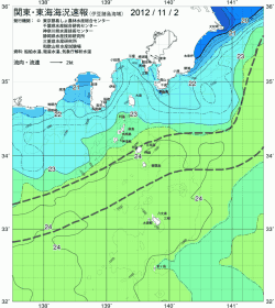 関東・東海海況速報/伊豆諸島海域(2012/11/02)