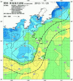関東・東海海況速報/伊豆諸島海域(2012/11/25)