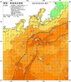関東・東海海況速報/伊豆諸島海域(2021/05/22)