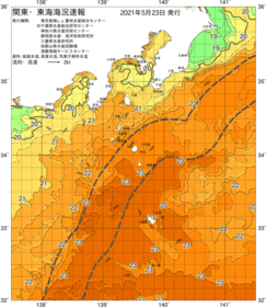 関東・東海海況速報/伊豆諸島海域(2021/05/23)