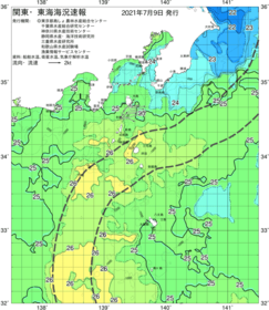 関東・東海海況速報/伊豆諸島海域(2021/07/09)