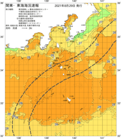 関東・東海海況速報/伊豆諸島海域(2021/08/29)