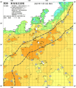 関東・東海海況速報/伊豆諸島海域(2021/11/13)