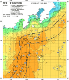 関東・東海海況速報/伊豆諸島海域(2022/03/13)
