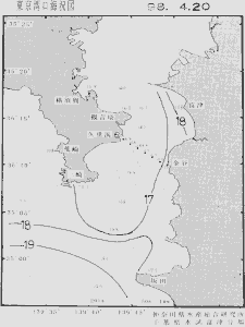 東京湾口海況図(1998/04/20)