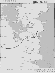 東京湾口海況図(1998/09/12)