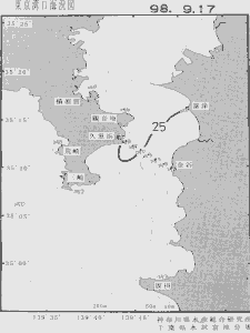 東京湾口海況図(1998/09/17)