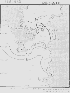 東京湾口海況図(1998/12/10)