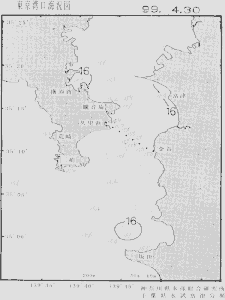 東京湾口海況図(1999/04/30)