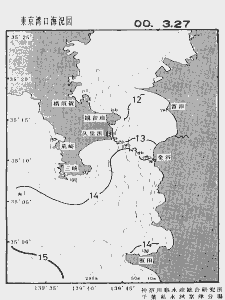 東京湾口海況図(2000/03/27)