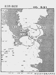 東京湾口海況図(2000/03/31)