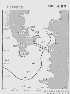 東京湾口海況図(2000/04/25)