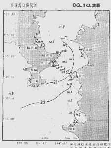 東京湾口海況図(2000/10/25)