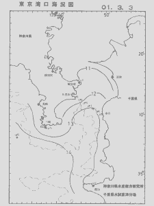 東京湾口海況図(2001/03/03)