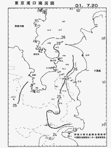 東京湾口海況図(2001/07/20)
