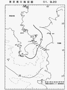 東京湾口海況図(2001/09/20)