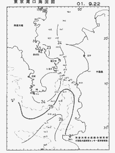 東京湾口海況図(2001/09/22)