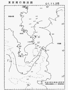 東京湾口海況図(2001/11/25)