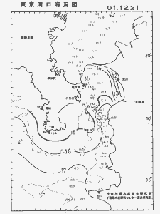 東京湾口海況図(2001/12/21)