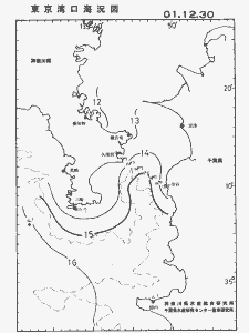 東京湾口海況図(2001/12/30)
